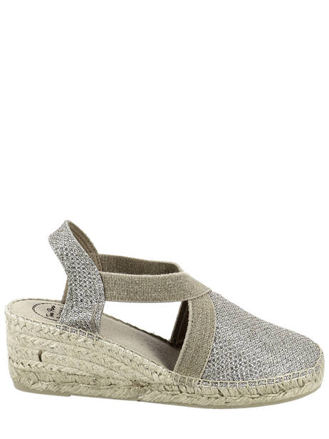 Espadrilles Triton Toni pons Zilver women TRITON ander zicht 1
